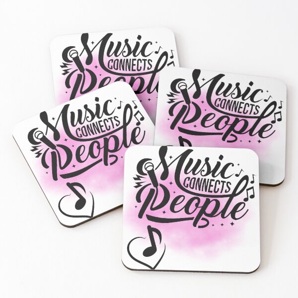 Item preview, Music connects pink designed and sold by 7BRiver.