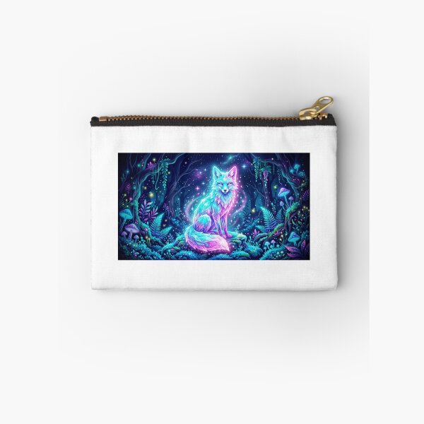 Item preview, Neon Wolf Howling Moon Electric Art designed and sold by QuirkyCosmos.
