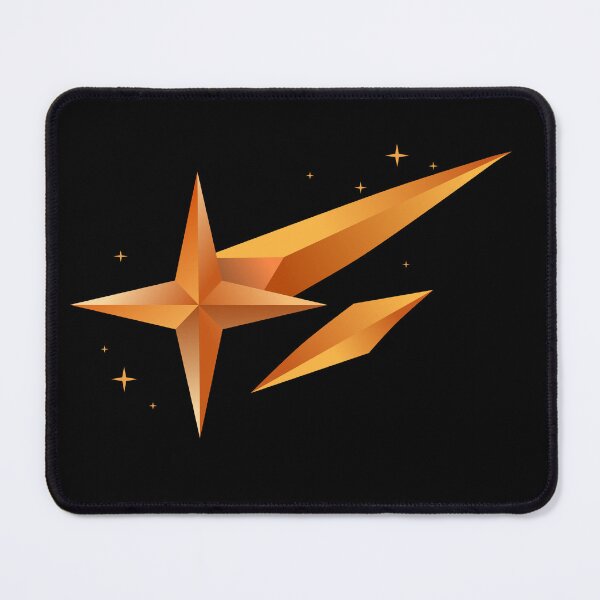 Item preview, Shooting Star Orange – Geometric Celestial Design designed and sold by Rafcreatives.