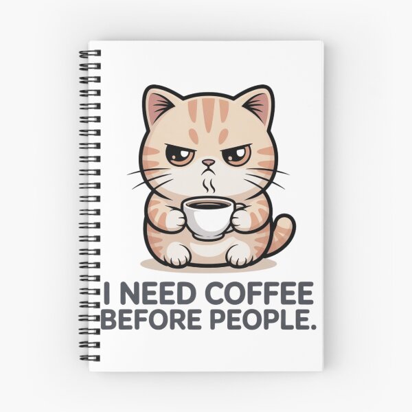 Artikelvorschau, Ich brauche Kaffee, bevor die Leute entworfen und verkauft von BrewmarkStudio.