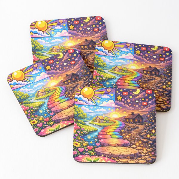 Item preview, Rainbow Dream Path – Day and Night Fantasy designed and sold by Thought Space Studio.