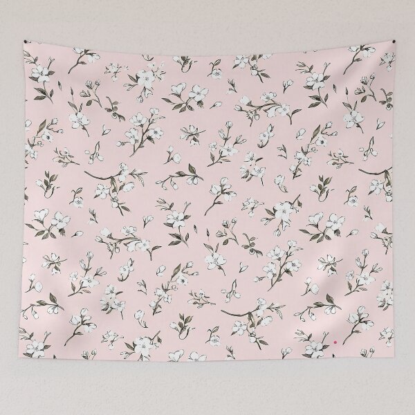 Item preview, Soft Pink Floral Pattern for Easter Sunday designed and sold by zenjiinspired.