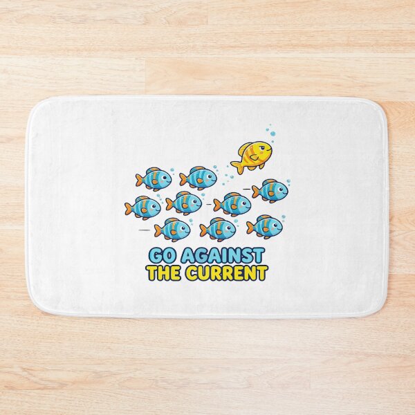 Item preview, Copy of Go Your Own Wave Funny Fish School Different Direction designed and sold by DashBliss.