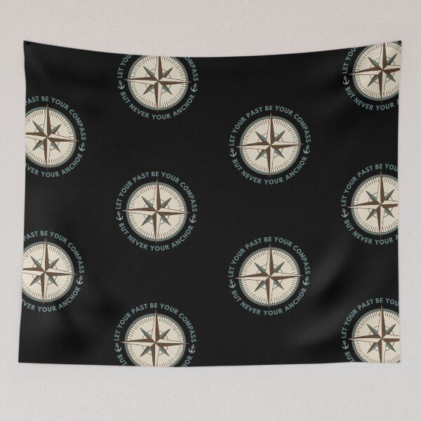 Item preview, Past Be Compass Not Anchor Vintage Design designed and sold by CyrilloArt.