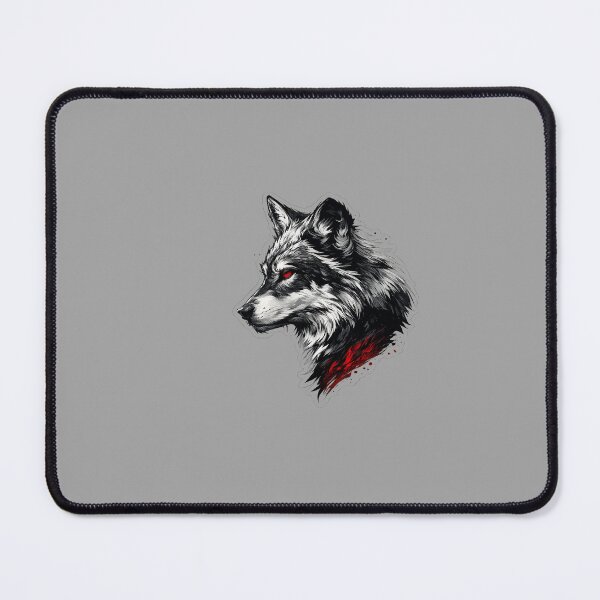 Item preview, Dark Wolf Head Sticker – Red Eyes Aggressive Aesthetic designed and sold by xAlqasi.