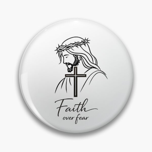 Item preview, Faith Over Fear Christian Cross Design designed and sold by DaniFantasy.