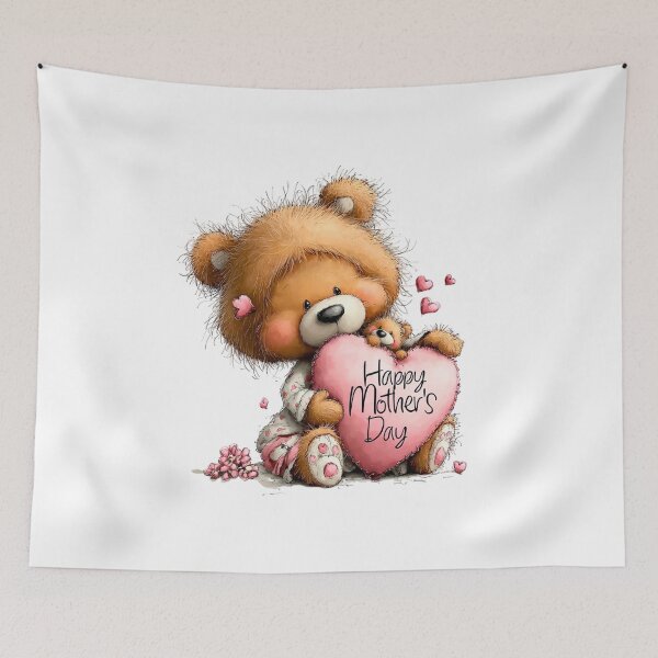 Item preview, Sweet Teddy Bear Heart - Happy Mother's Day designed and sold by lojadpop.