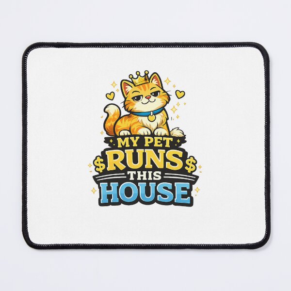 Item preview, My Pet Runs This House Funny Pet Owner Design designed and sold by StyleLap.