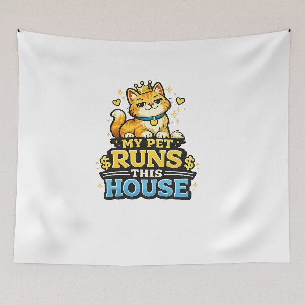 Item preview, My Pet Runs This House Funny Pet Owner Design designed and sold by StyleLap.