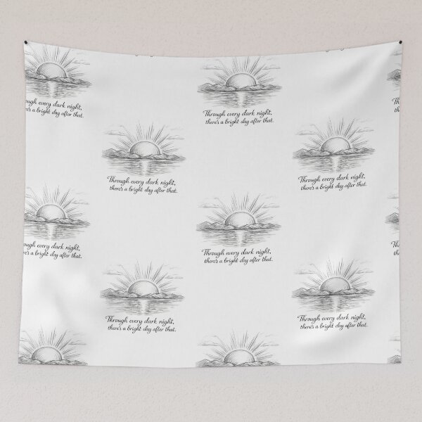 Item preview, “Through Every Dark Night, There’s a Bright Day After That” – 2Pac Inspired Motivational Quote Art – Inspirational Design designed and sold by Donsean22.