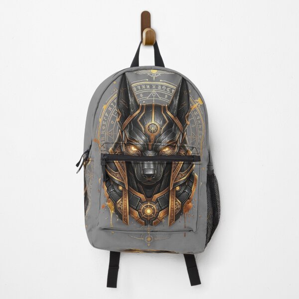 Item preview, Cyber Anubis - Golden Mechanical Egyptian God Illustration designed and sold by Remix Vision.