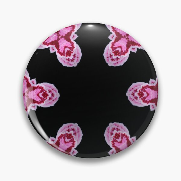 Item preview, Pink Floral Pattern on Black - Modern Botanical Repeat designed and sold by SilentBloomLab.