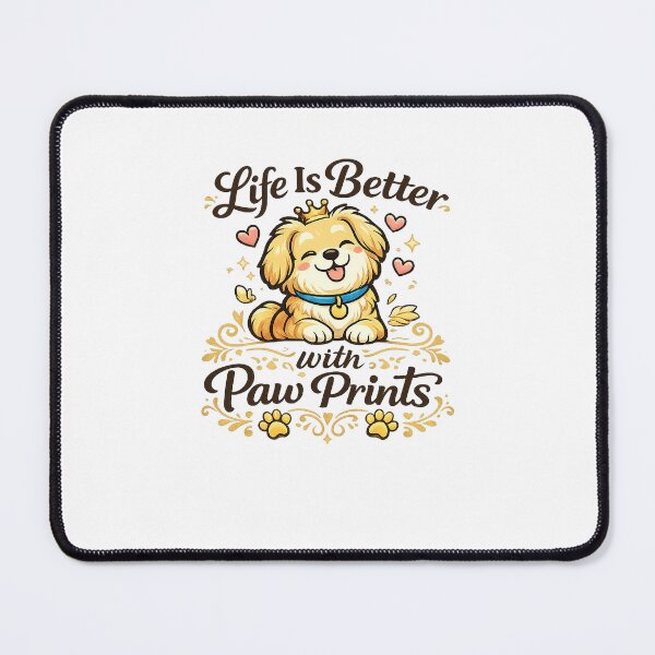 Item preview, Life Is Better with Paw Prints Cute Pet Design designed and sold by StyleLap.