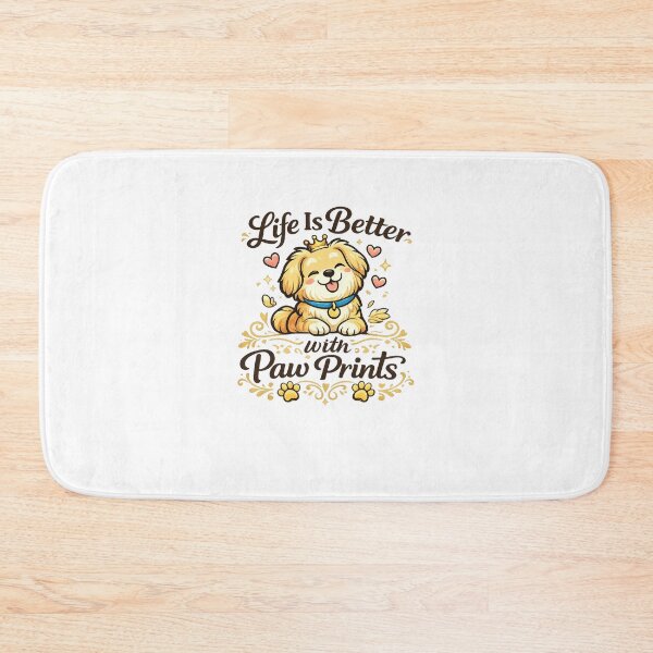 Item preview, Life Is Better with Paw Prints Cute Pet Design designed and sold by StyleLap.
