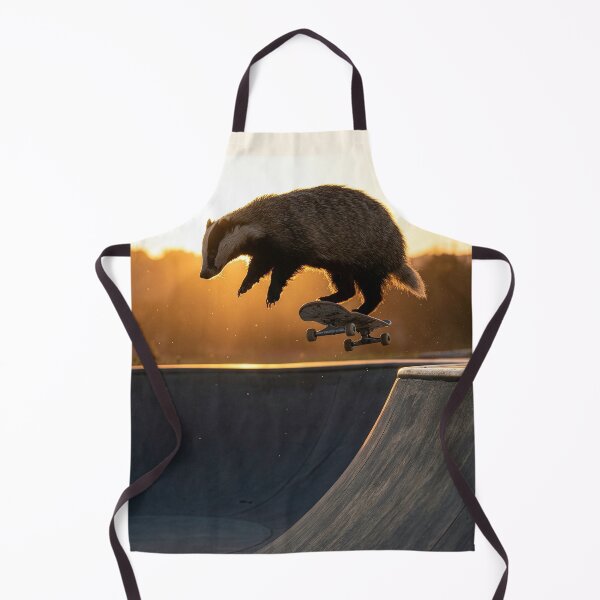 Item preview, Skateboarding Badger Grabs Big Air designed and sold by Tridentulus.