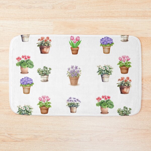 Item preview, Flores de acuarela en macetas designed and sold by silviaol.