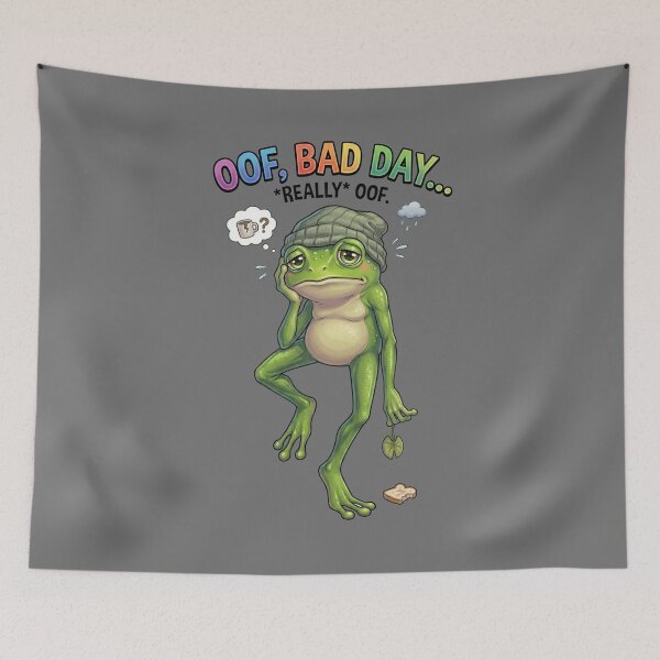 Item preview, FROG ON A BAD DAY! designed and sold by SharingLove.