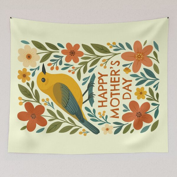 Item preview, Prothonotary Warbler Mother’s Day designed and sold by Ghost on Toast.