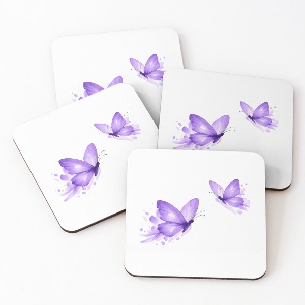 Item preview, Minimal Purple Watercolor Butterfly Aesthetic Cute Nature Art designed and sold by JessArty ⭐⭐⭐⭐⭐.