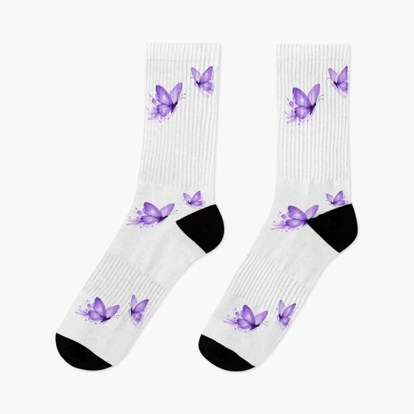 Item preview, Minimal Purple Watercolor Butterfly Aesthetic Cute Nature Art designed and sold by JessArty ⭐⭐⭐⭐⭐.