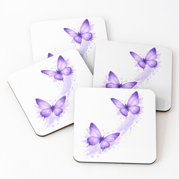 Item preview, Purple Butterfly Watercolor Splash Boho Nature Aesthetic designed and sold by JessArty ⭐⭐⭐⭐⭐.