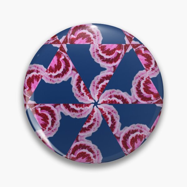 Item preview, Abstract Pink Floral Geometry - Modern Kaleidoscope Pattern designed and sold by SilentBloomLab.