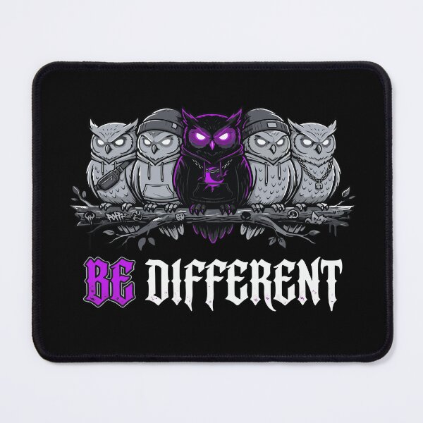 Item preview, Be Different Dark Owl Neon Eyes Streetwea designed and sold by DashBliss.