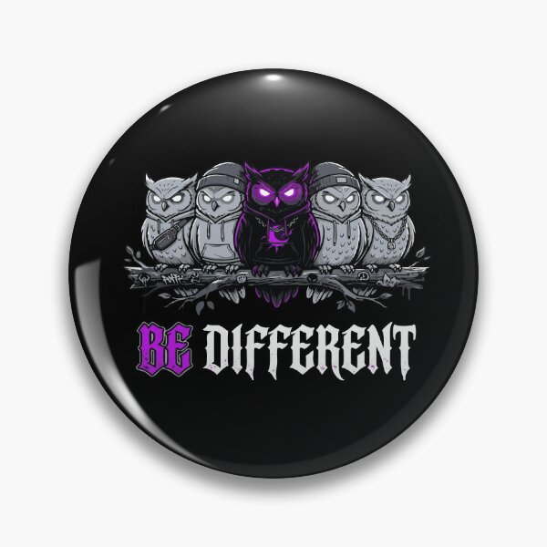 Item preview, Be Different Dark Owl Neon Eyes Streetwea designed and sold by DashBliss.