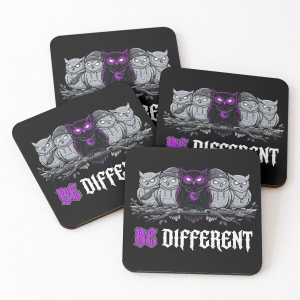 Item preview, Be Different Dark Owl Neon Eyes Streetwea designed and sold by DashBliss.