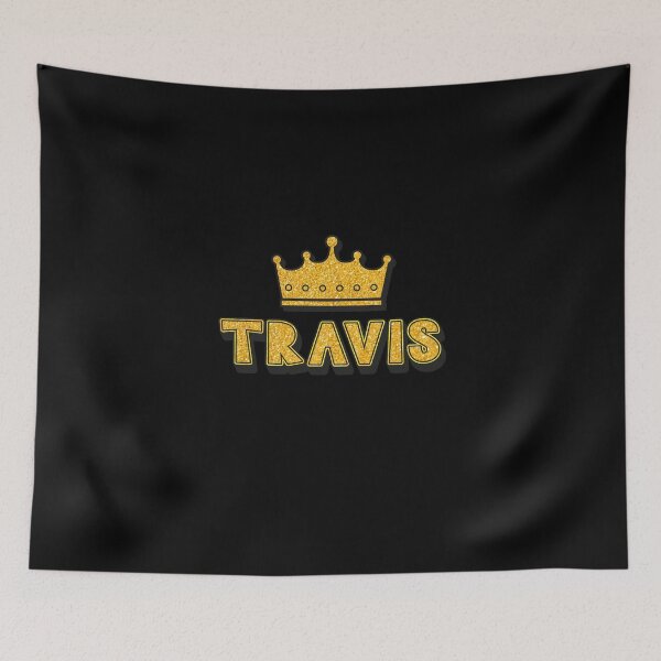Item preview, Travis Personalized Name With Crown - Cool & Funny Custom Gift for Men and Boys designed and sold by Oussinc.