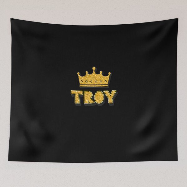 Item preview, Troy Personalized Name With Crown - Cool & Funny Custom Gift for Men and Boys designed and sold by Oussinc.