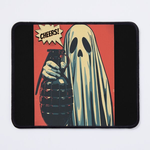 Item preview, Cheers Ghost - Retro Comic Hand Grenade Pop Art designed and sold by OURART15.