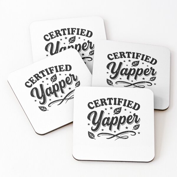 Item preview, Certified Yapper Design, Funny Talkative Personality Gift, Sarcastic Humor Graphic Tee designed and sold by AsturShop.