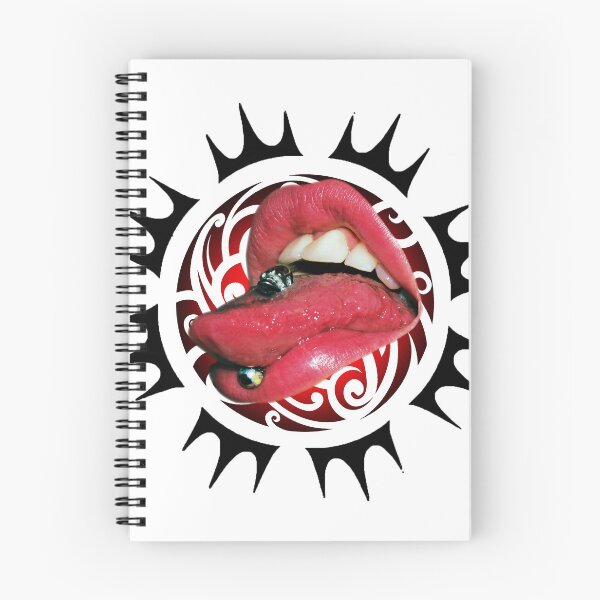 Item preview, Pierced Tongue Graphic T-Shirt – Edgy Punk Aesthetic Streetwear Design designed and sold by MugSIn.
