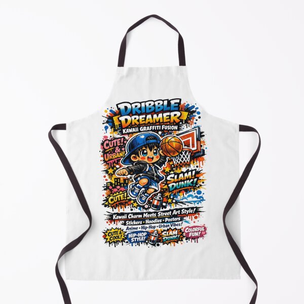 Item preview, Dribble Dreamer – Kawaii Graffiti Fusion designed and sold by Joyfulfabric.