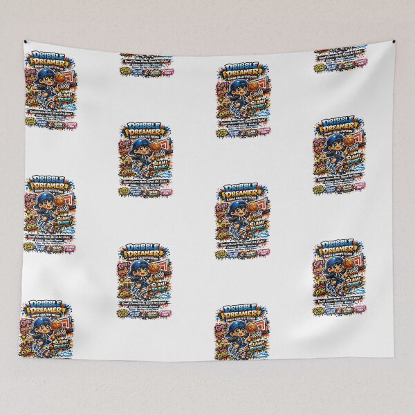Item preview, Dribble Dreamer – Kawaii Graffiti Fusion designed and sold by Joyfulfabric.