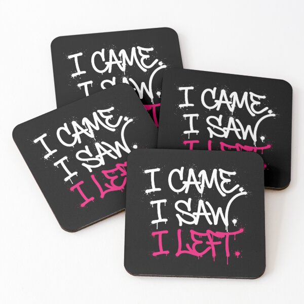Item preview, I Came I Saw I Left - Funny Introvert Sarcastic Graffiti  designed and sold by Cree8if.