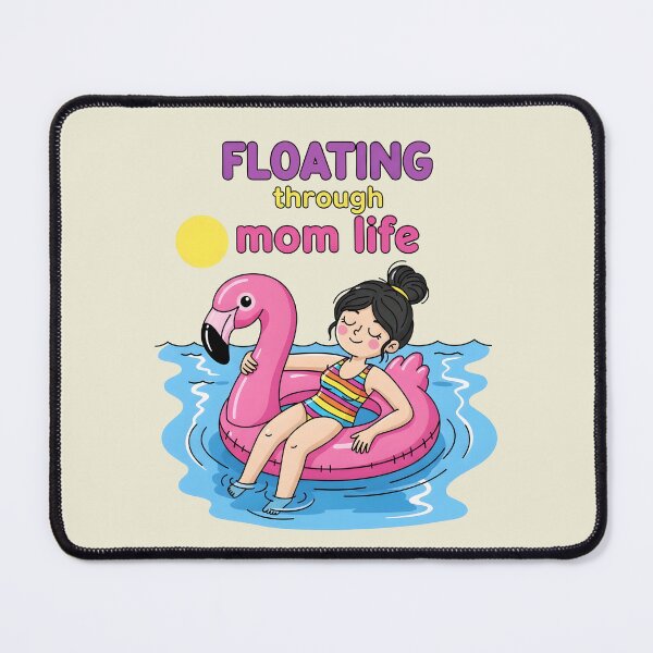 Item preview, Floating Through Mom Life – Funny Flamingo Pool Mom Design designed and sold by Sea Gem.