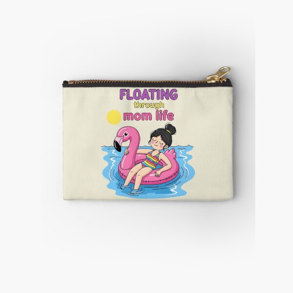 Item preview, Floating Through Mom Life – Funny Flamingo Pool Mom Design designed and sold by Sea Gem.