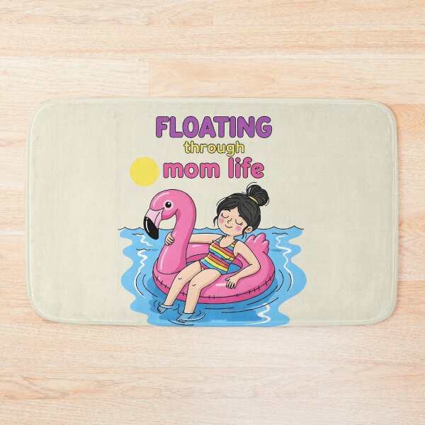 Item preview, Floating Through Mom Life – Funny Flamingo Pool Mom Design designed and sold by Sea Gem.