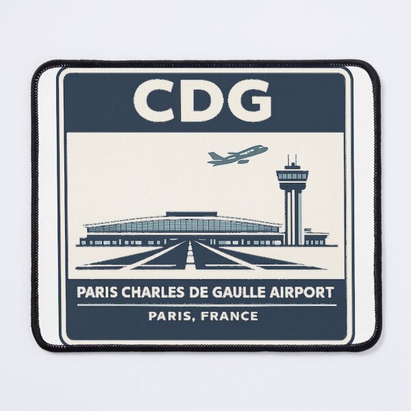 Item preview, CDG Paris Charles de Gaulle Airport Sticker Magnet France Aviation Design designed and sold by CLOUTKULT.