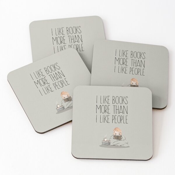 Item preview, I Like Books More Than I Like People designed and sold by RebenCantik.