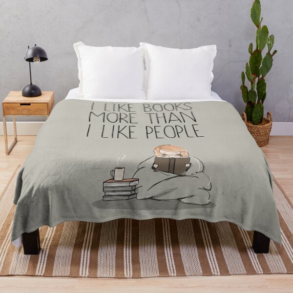 Item preview, I Like Books More Than I Like People designed and sold by RebenCantik.