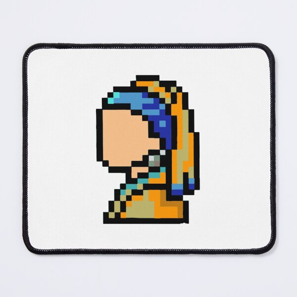 Item preview, Lady with a pearl earring, pixel art designed and sold by Girasoles-2022.