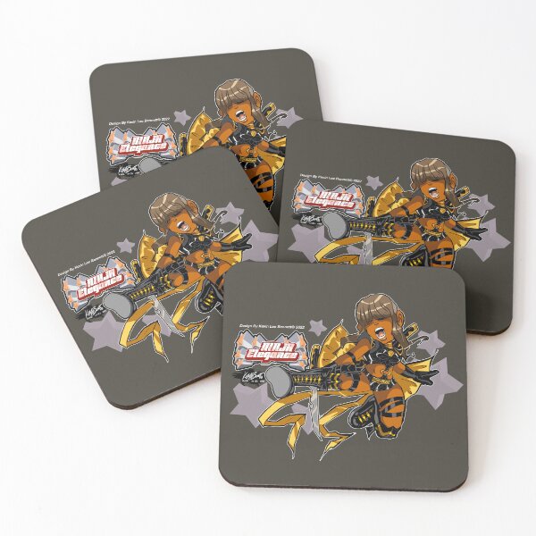 Item preview, NINJA ELEGANCE: BLACK & GOLD designed and sold by kevinleedesigns.