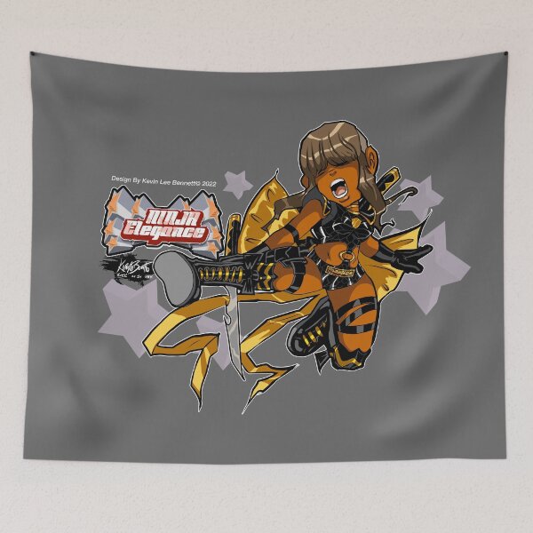 Item preview, NINJA ELEGANCE: BLACK & GOLD designed and sold by kevinleedesigns.