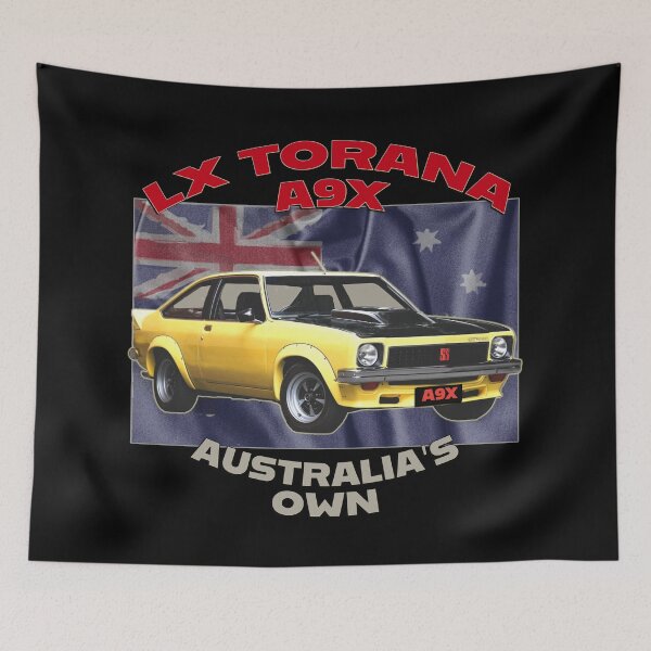 Item preview, Yellow LX Torana A9X Hatchback Australian Muscle Car Art, Holden Torana A9X Classic Car Poster, Aussie Bathurst Legend Car Artwork, Vintage Australian Performance Car Illustration designed and sold by Michael van der Hoorn.