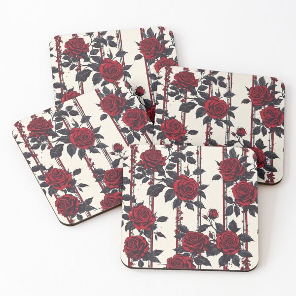 Item preview, Linear Bloom: Crimson Shadow Garden designed and sold by Jimakmo.