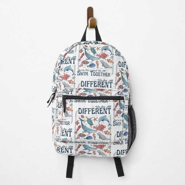 Item preview, We are Different But in This School We All Swim Together Sea designed and sold by Ali-printshop.