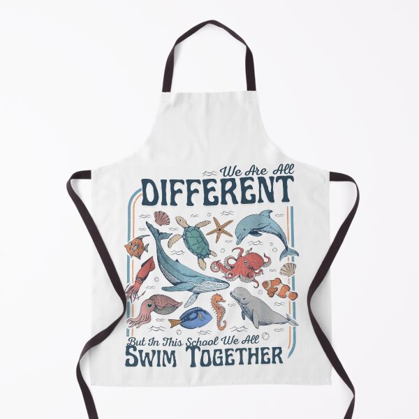 Item preview, We are Different But in This School We All Swim Together Sea designed and sold by Ali-printshop.